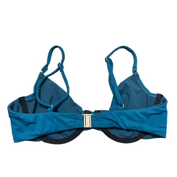Fella Swim Wired Teal Blue Bikini Top Size XSmall - Picture 2 of 6